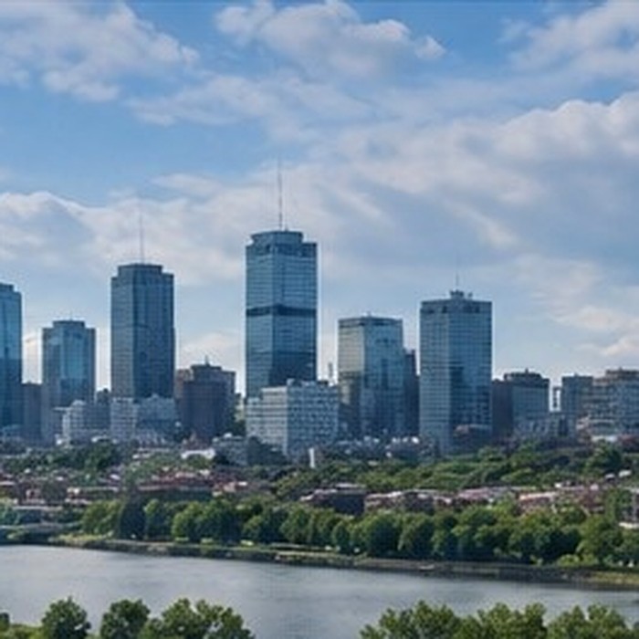 Vue du centre-ville de Montréal, secteur desservi par Trois Pierre